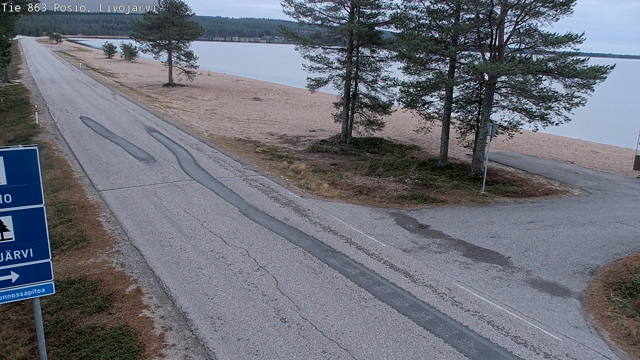 Kelikamerat Kuva Tie 863 Livojärvi, Posio, Lappi