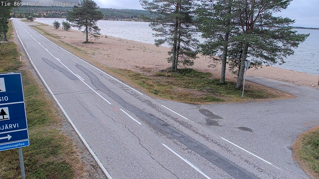 Kelikamerat Kuva Tie 863 Livojärvi, Posio, Lappi