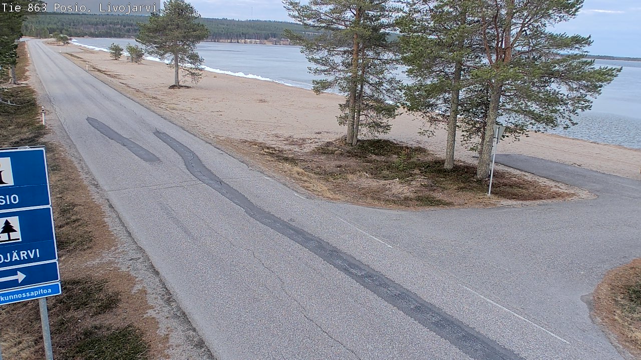 Kelikamerat Kuva Tie 863 Livojärvi, Posio, Lappi