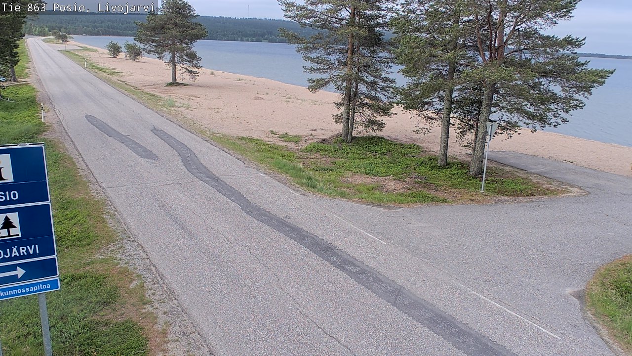 Kelikamerat Kuva Tie 863 Livojärvi, Posio, Lappi