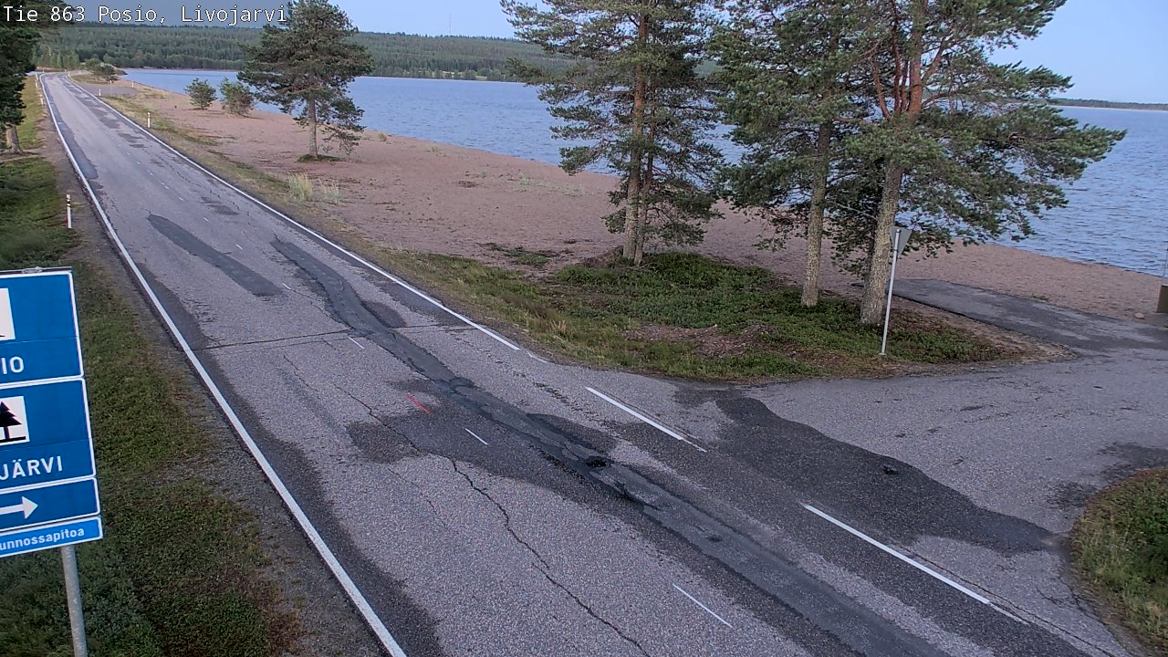 Kelikamerat Kuva Tie 863 Livojärvi, Posio, Lappi