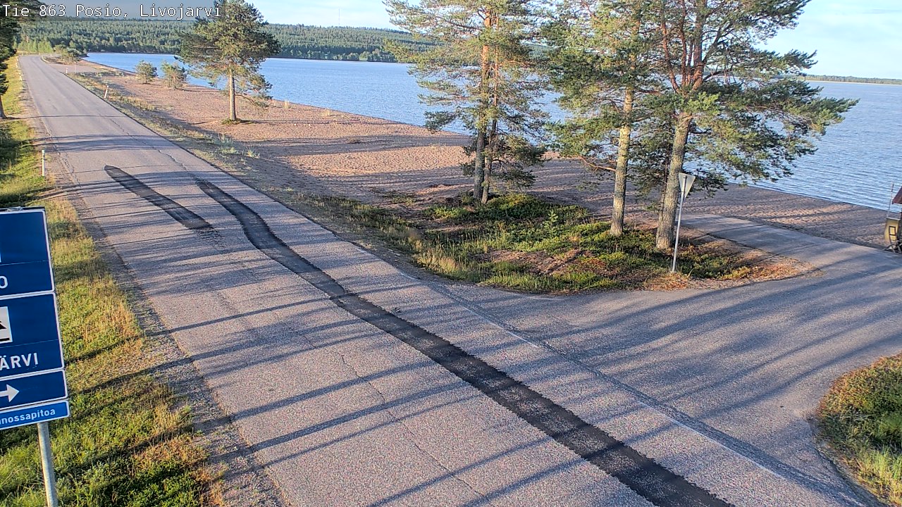 Kelikamerat Kuva Tie 863 Livojärvi, Posio, Lappi