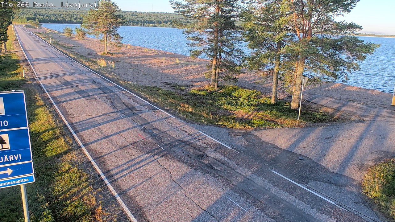 Kelikamerat Kuva Tie 863 Livojärvi, Posio, Lappi