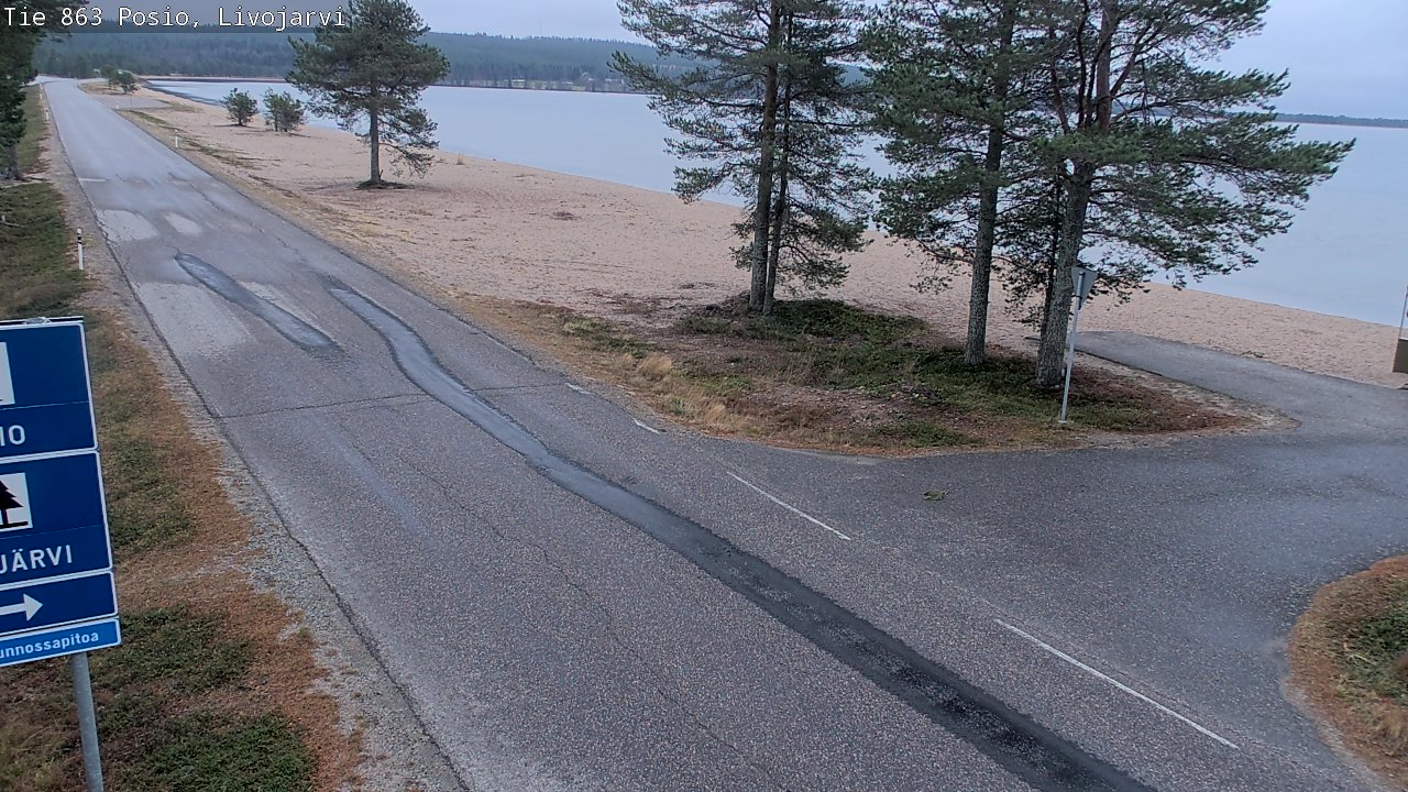 Kelikamerat Kuva Tie 863 Livojärvi, Posio, Lappi