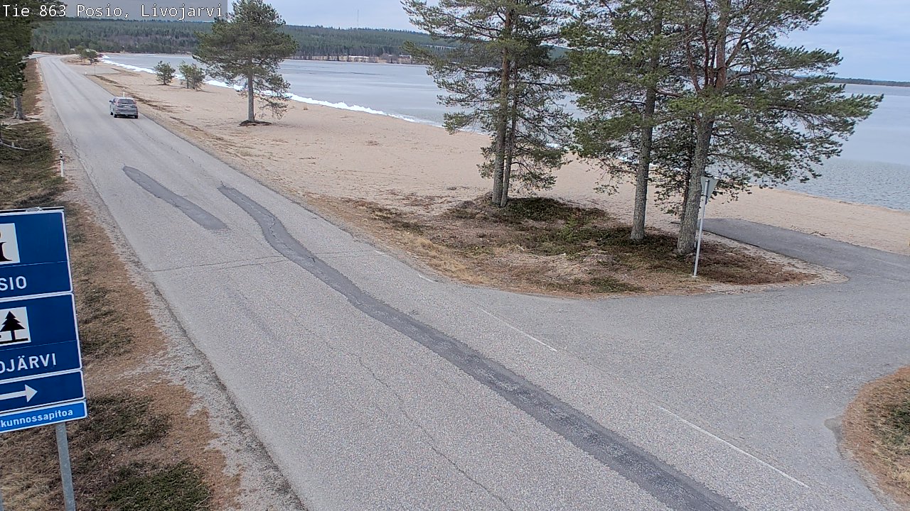 Kelikamerat Kuva Tie 863 Livojärvi, Posio, Lappi