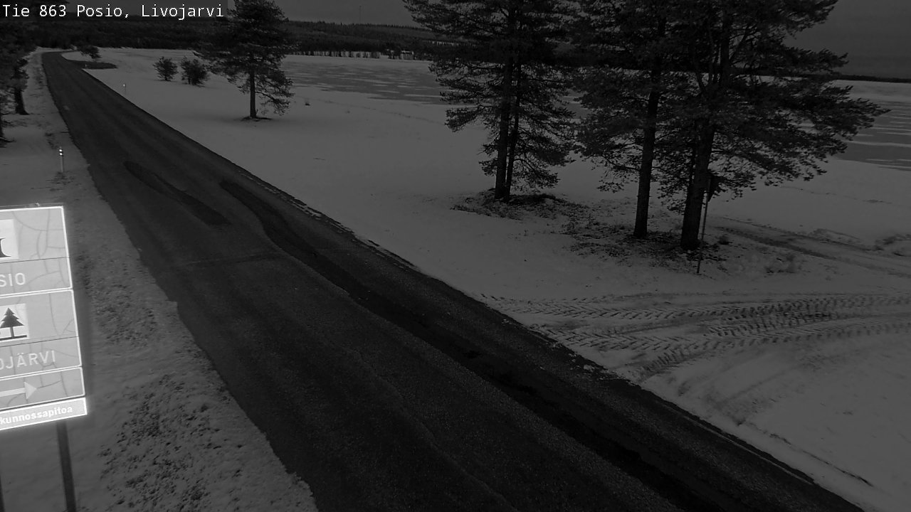 Kelikamerat Kuva Tie 863 Livojärvi, Posio, Lappi