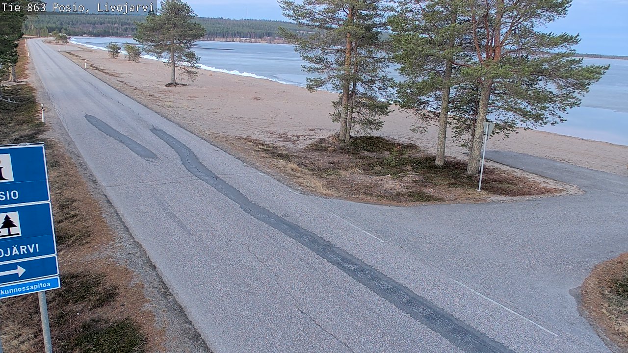 Weather Camera Image Road 863 Livojärvi, Posio, Lappi