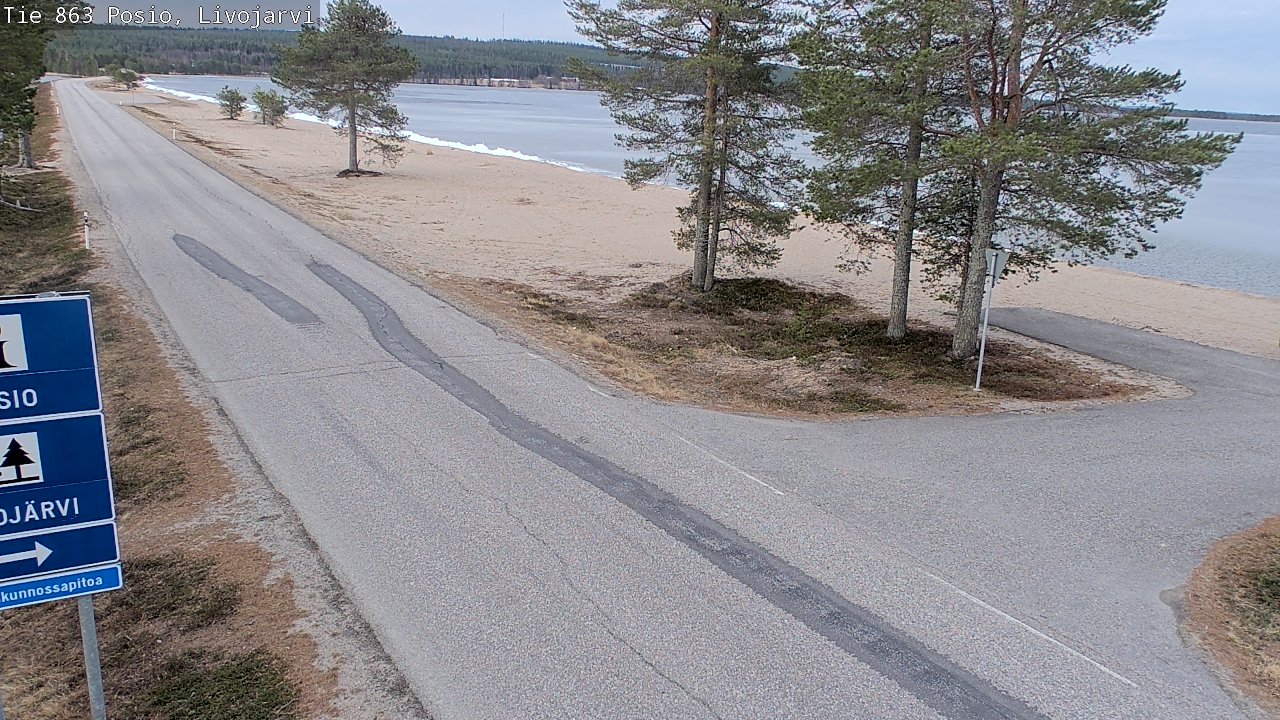 Kelikamerat Kuva Tie 863 Livojärvi, Posio, Lappi