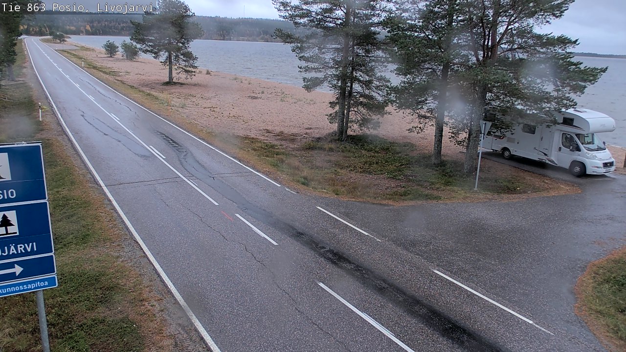 Kelikamerat Kuva Tie 863 Livojärvi, Posio, Lappi