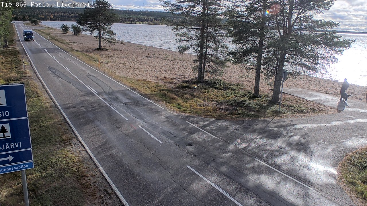 Kelikamerat Kuva Tie 863 Livojärvi, Posio, Lappi