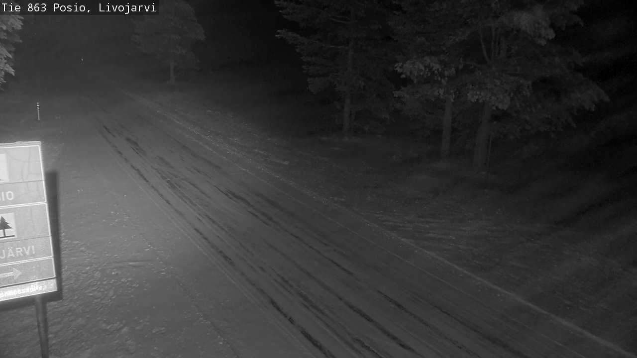 Weather Camera Image Väg 863 Livojärvi, Posio, Lappi