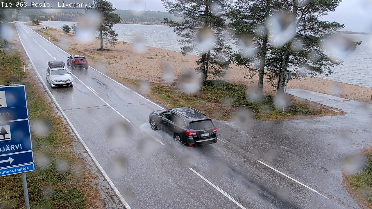 Weather Camera Image Road 863 Livojärvi, Posio, Lappi