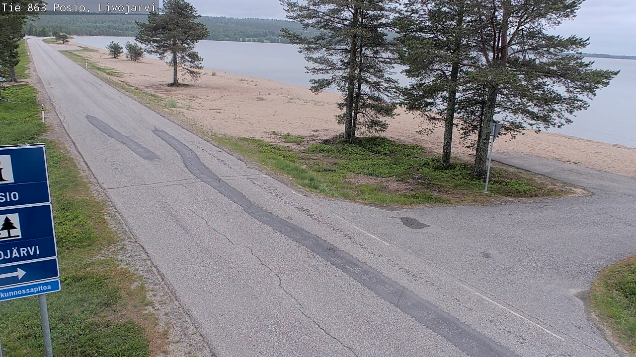 Kelikamerat Kuva Tie 863 Livojärvi, Posio, Lappi