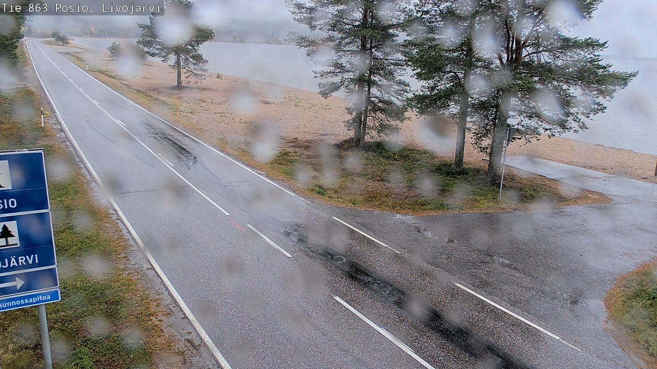 Kelikamerat Kuva Tie 863 Livojärvi, Posio, Lappi