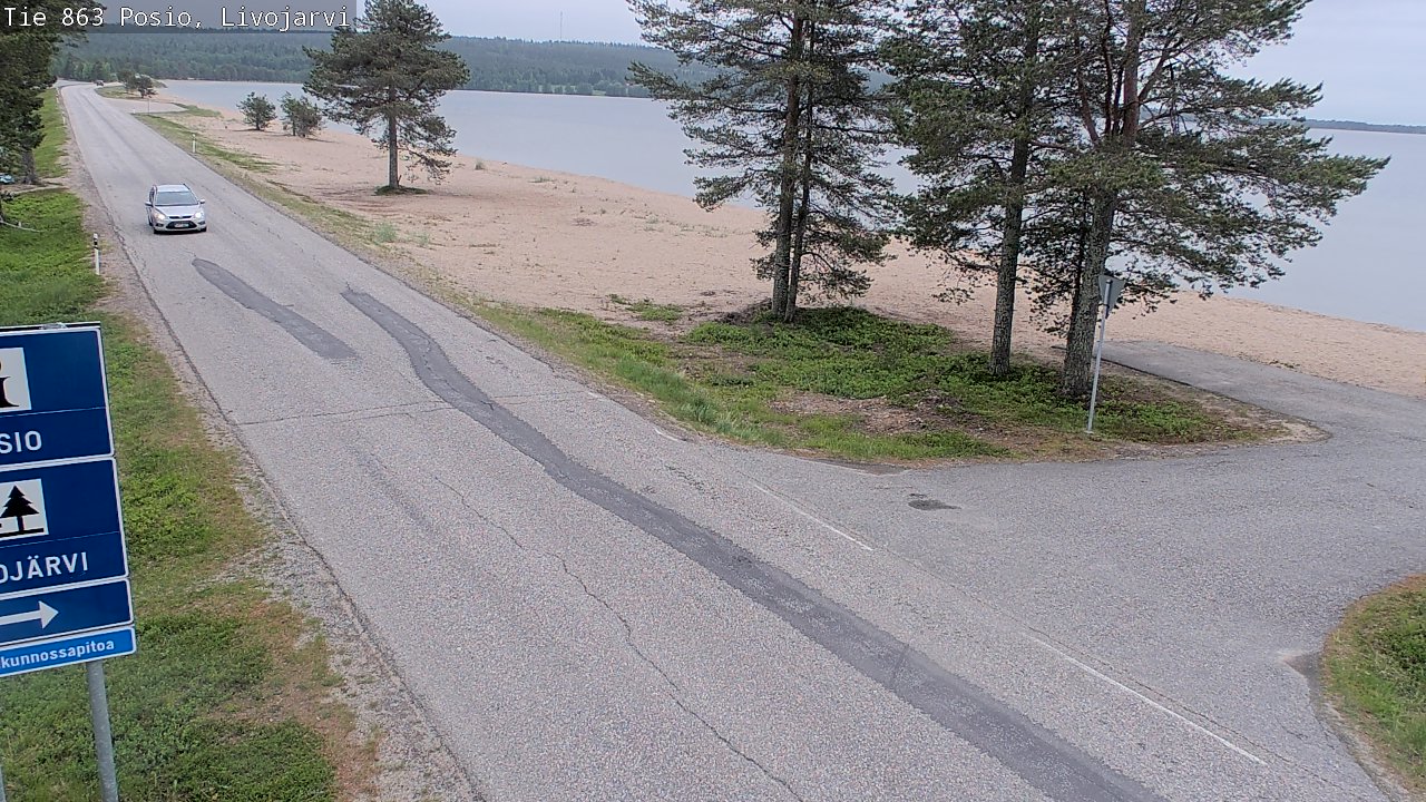 Kelikamerat Kuva Tie 863 Livojärvi, Posio, Lappi