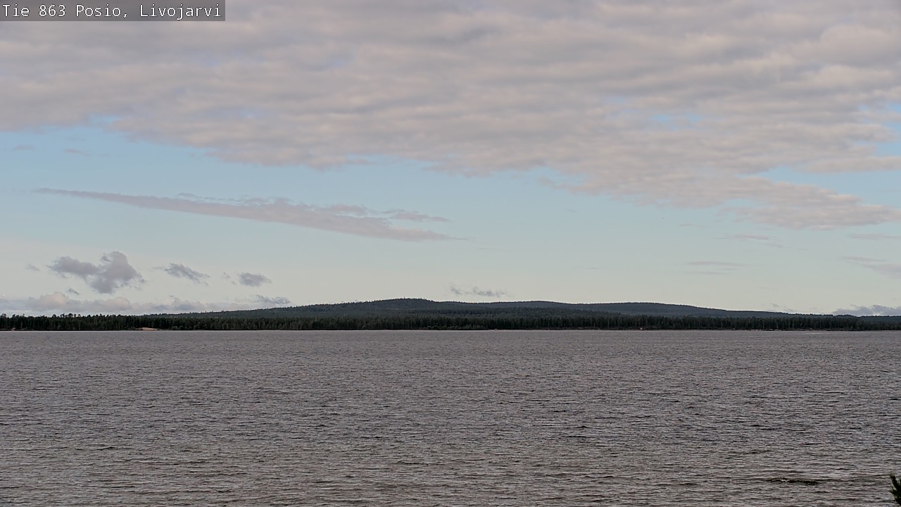 Weather Camera Image Road 863 Livojärvi, Posio, Lappi