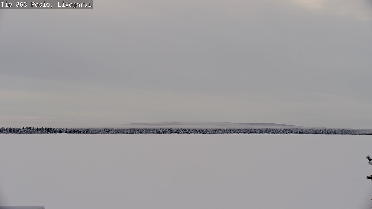 Weather Camera Image Road 863 Livojärvi, Posio, Lappi