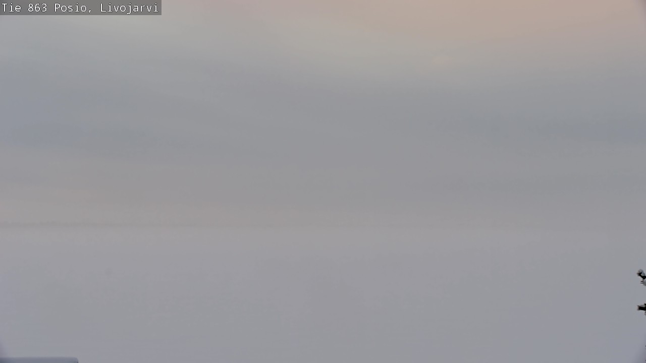 Weather Camera Image Väg 863 Livojärvi, Posio, Lappi
