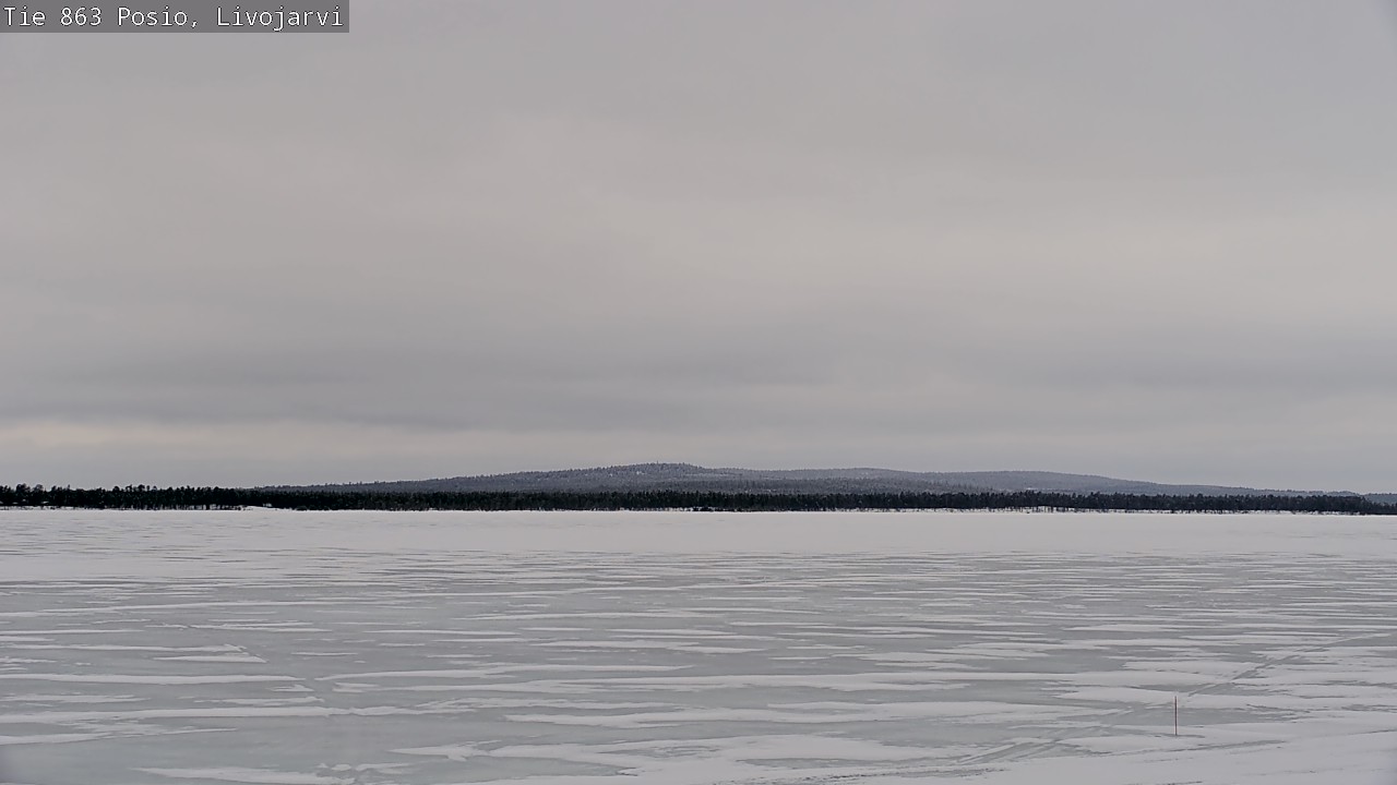 Weather Camera Image Road 863 Livojärvi, Posio, Lappi