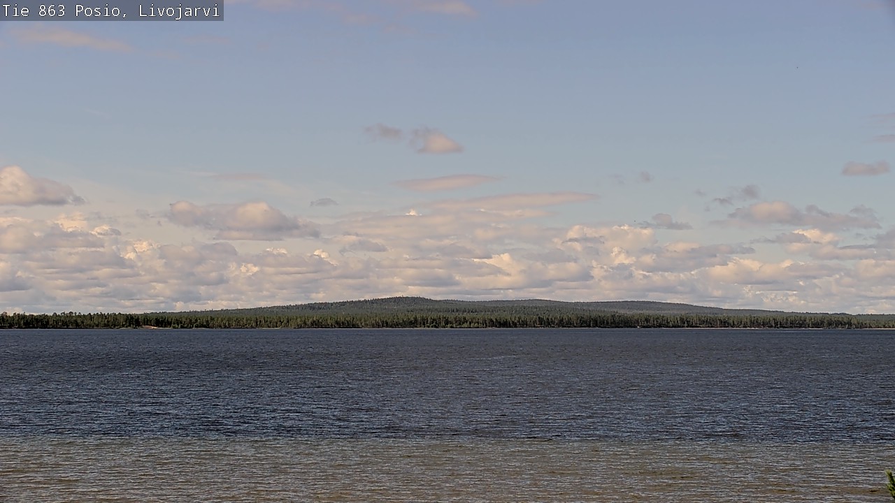 Weather Camera Image Road 863 Livojärvi, Posio, Lappi