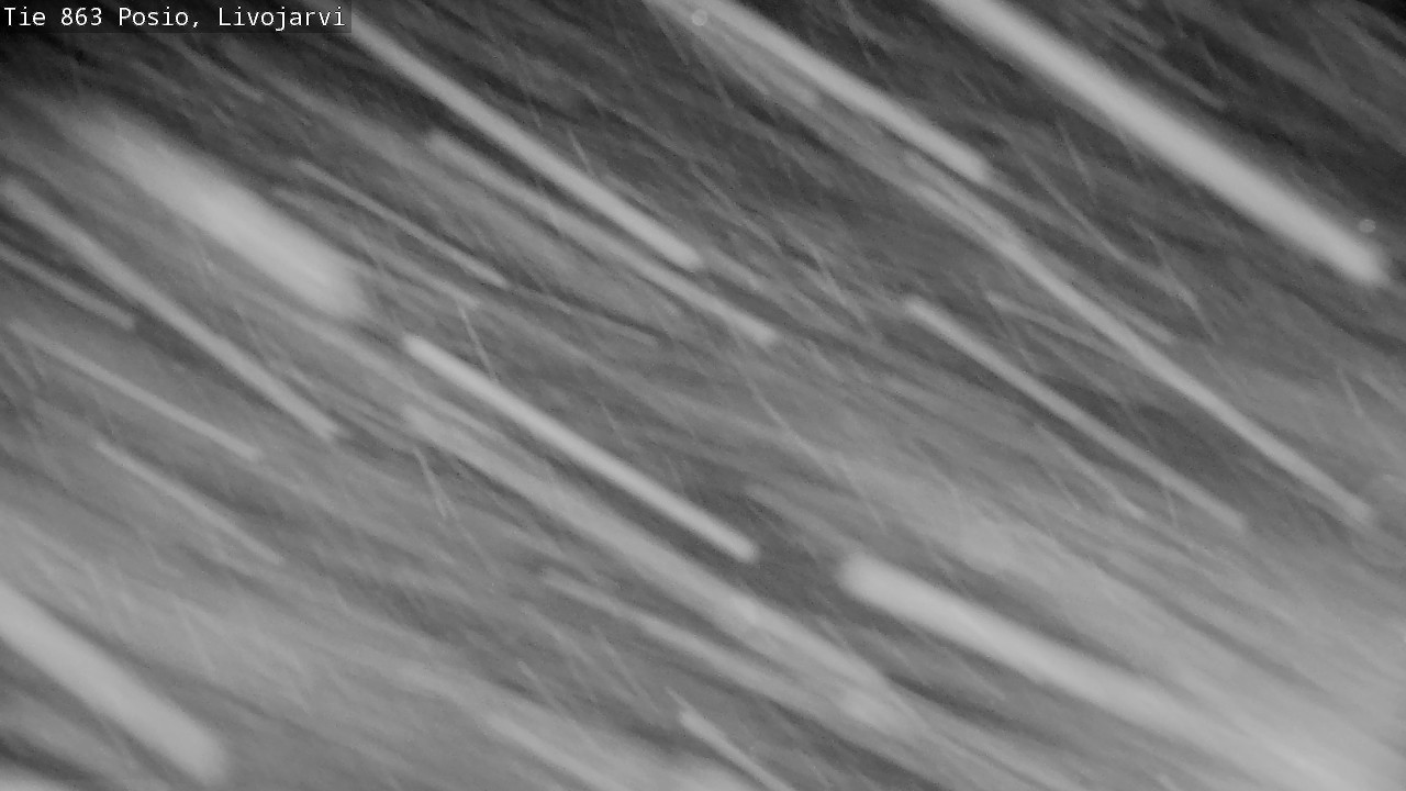 Weather Camera Image Road 863 Livojärvi, Posio, Lappi