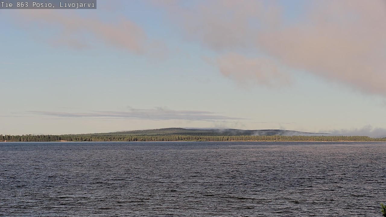 Weather Camera Image Road 863 Livojärvi, Posio, Lappi