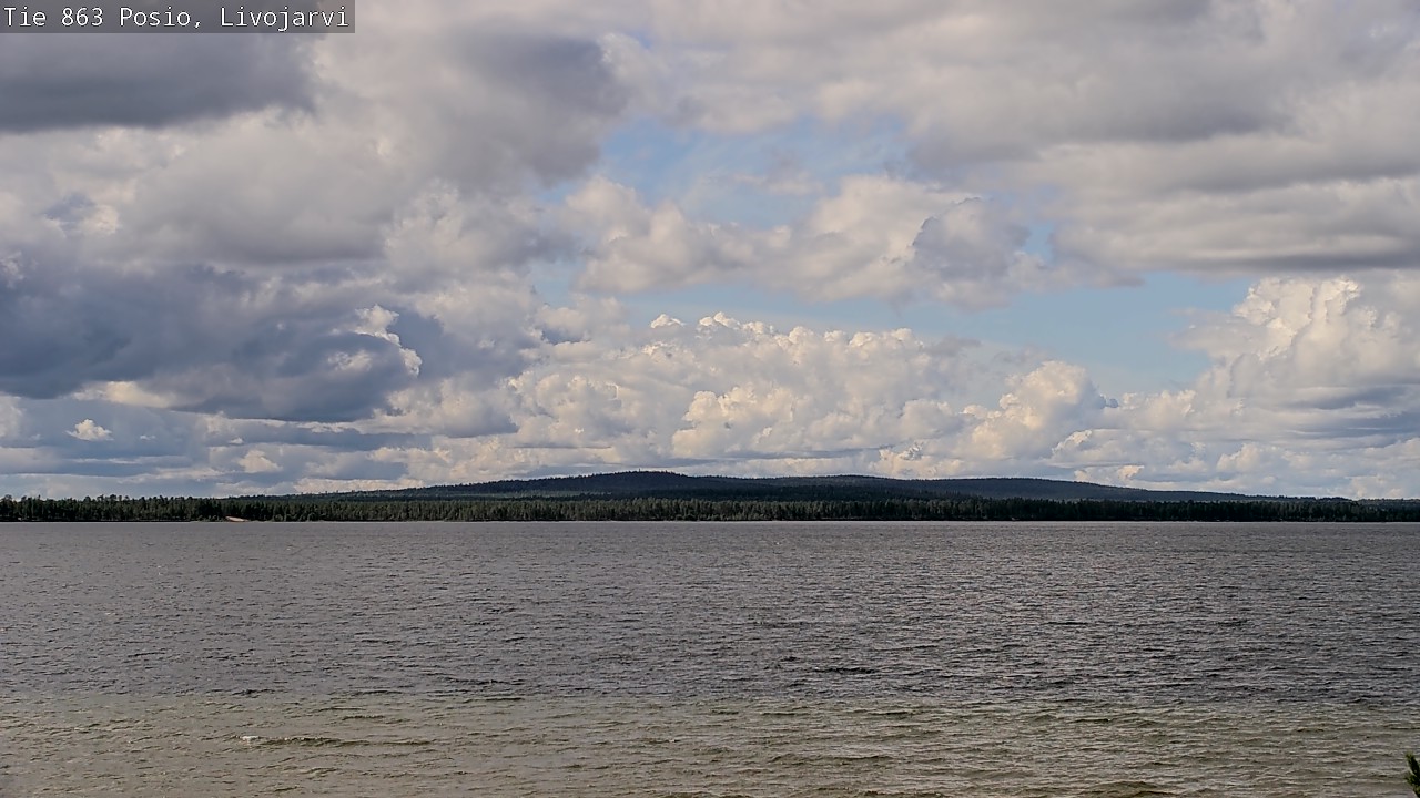 Weather Camera Image Väg 863 Livojärvi, Posio, Lappi