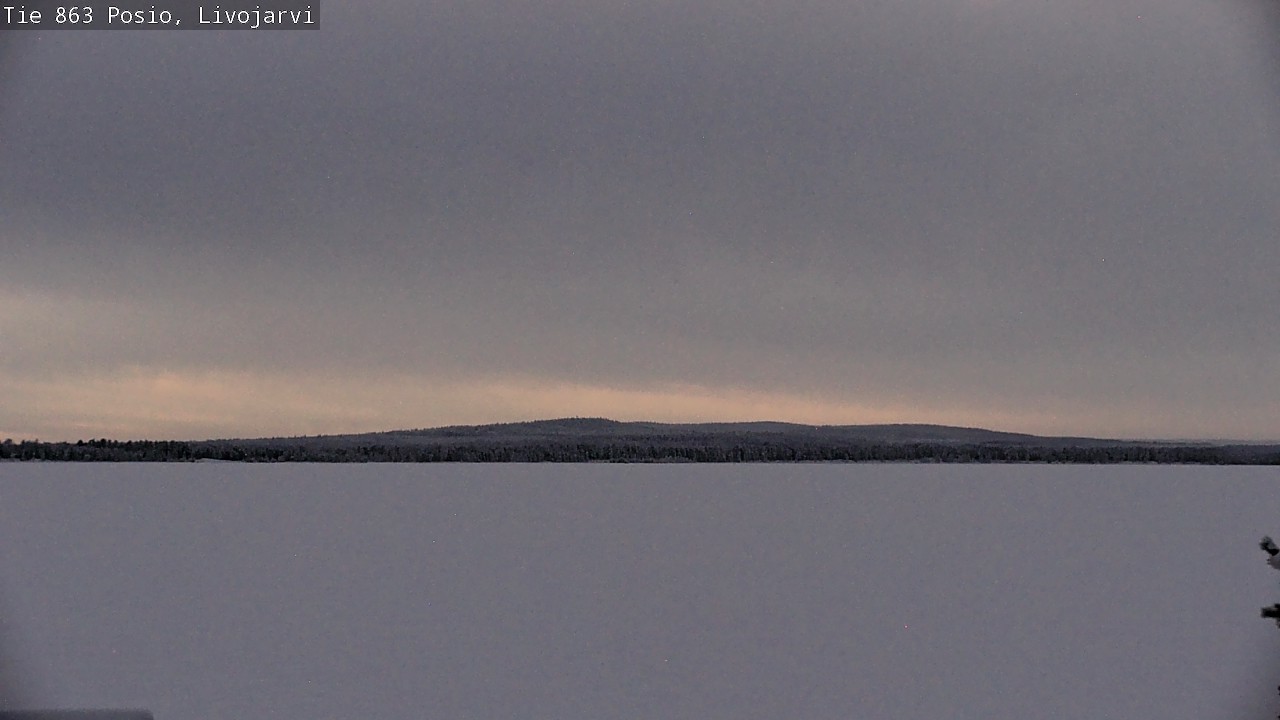 Weather Camera Image Road 863 Livojärvi, Posio, Lappi