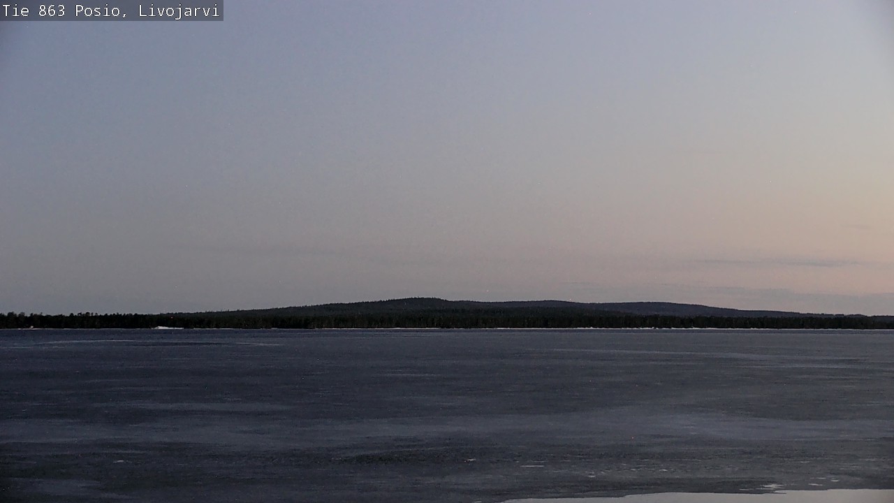 Weather Camera Image Väg 863 Livojärvi, Posio, Lappi