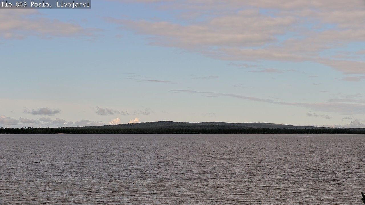 Weather Camera Image Road 863 Livojärvi, Posio, Lappi