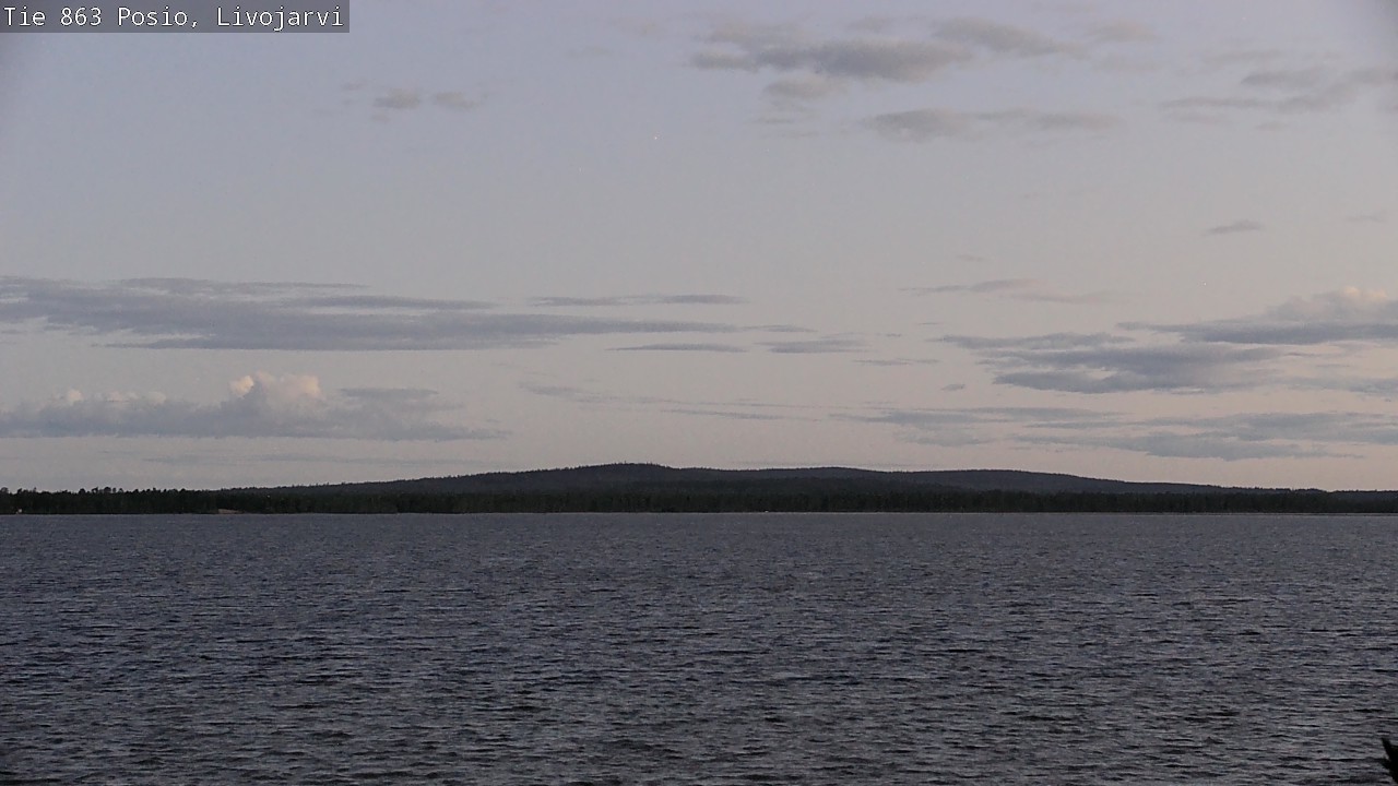 Weather Camera Image Road 863 Livojärvi, Posio, Lappi