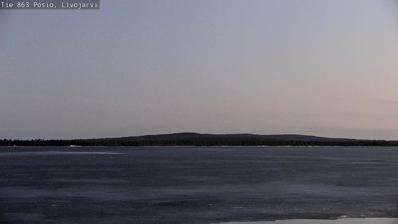 Weather Camera Image Väg 863 Livojärvi, Posio, Lappi