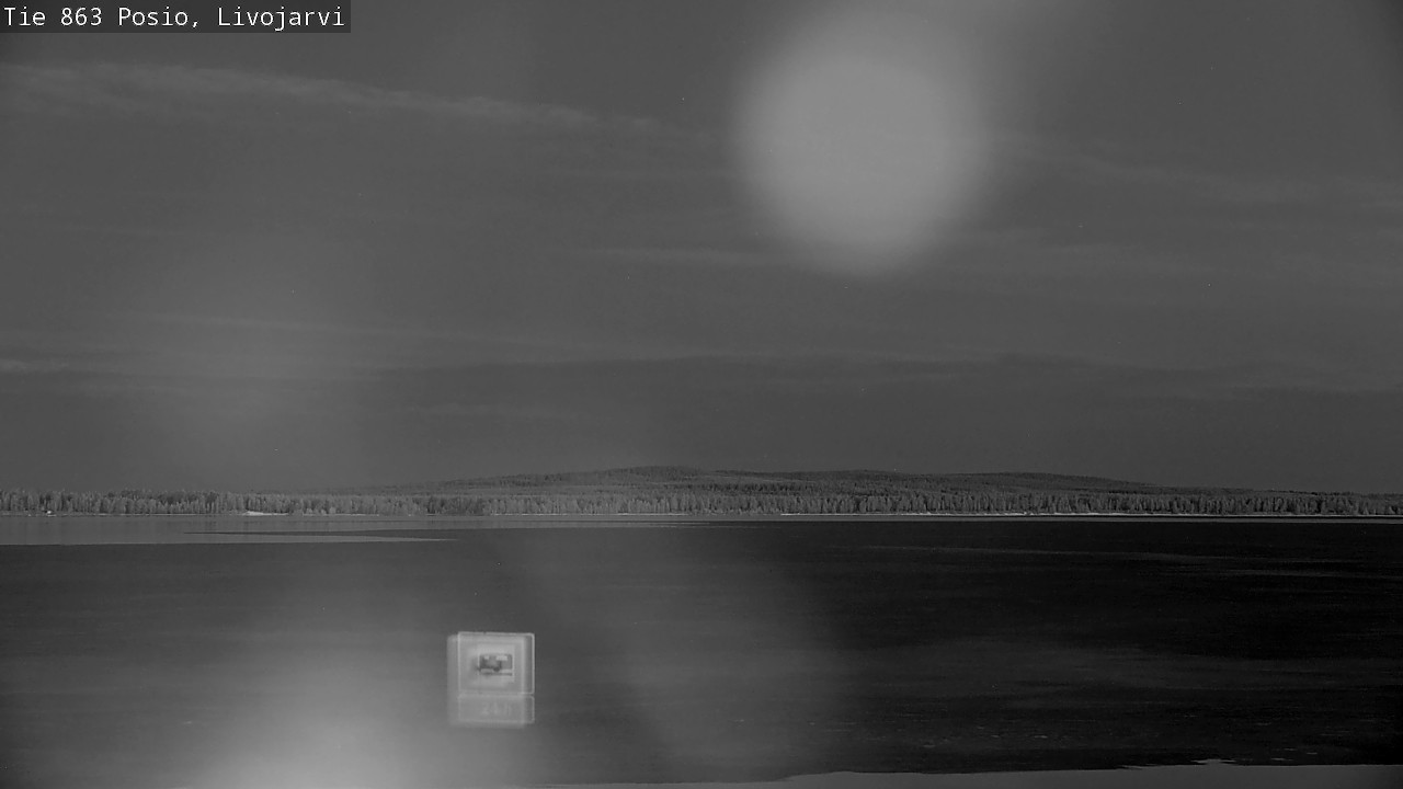 Weather Camera Image Road 863 Livojärvi, Posio, Lappi