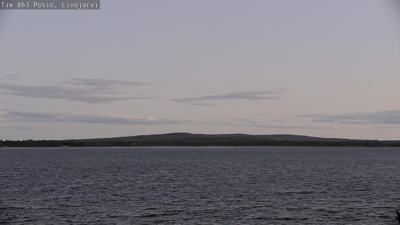 Weather Camera Image Road 863 Livojärvi, Posio, Lappi