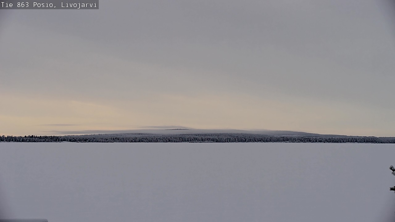 Weather Camera Image Road 863 Livojärvi, Posio, Lappi