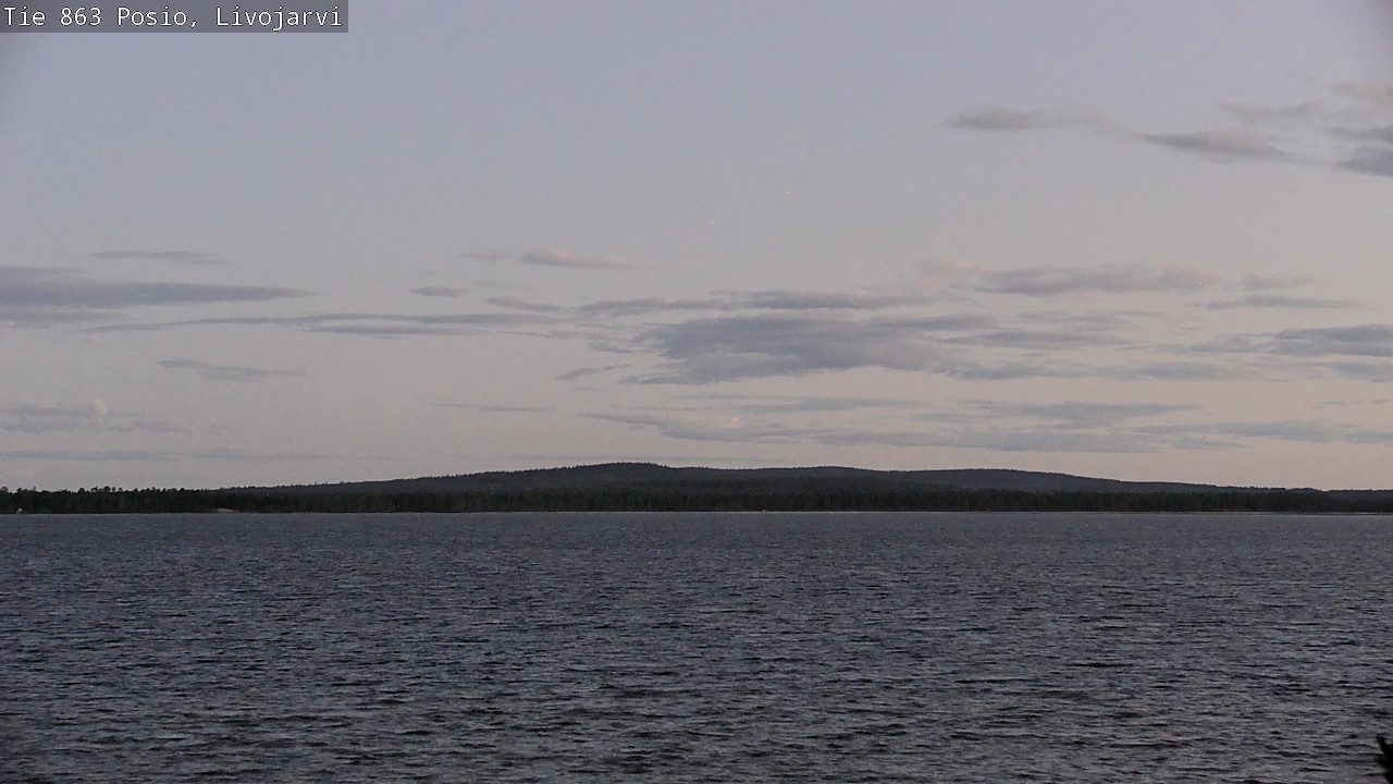 Weather Camera Image Road 863 Livojärvi, Posio, Lappi