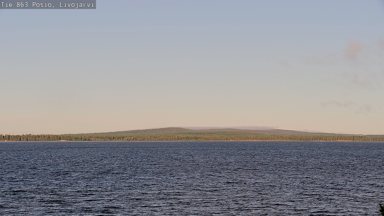 Weather Camera Image Road 863 Livojärvi, Posio, Lappi