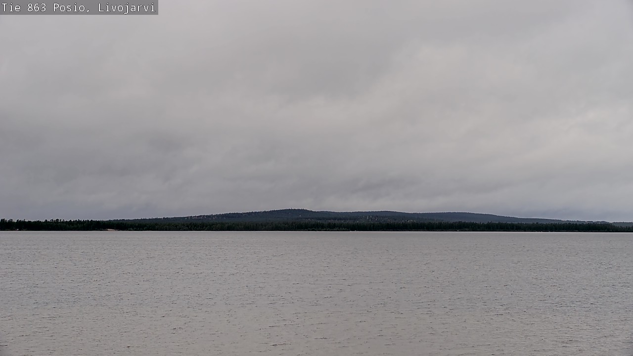Weather Camera Image Väg 863 Livojärvi, Posio, Lappi