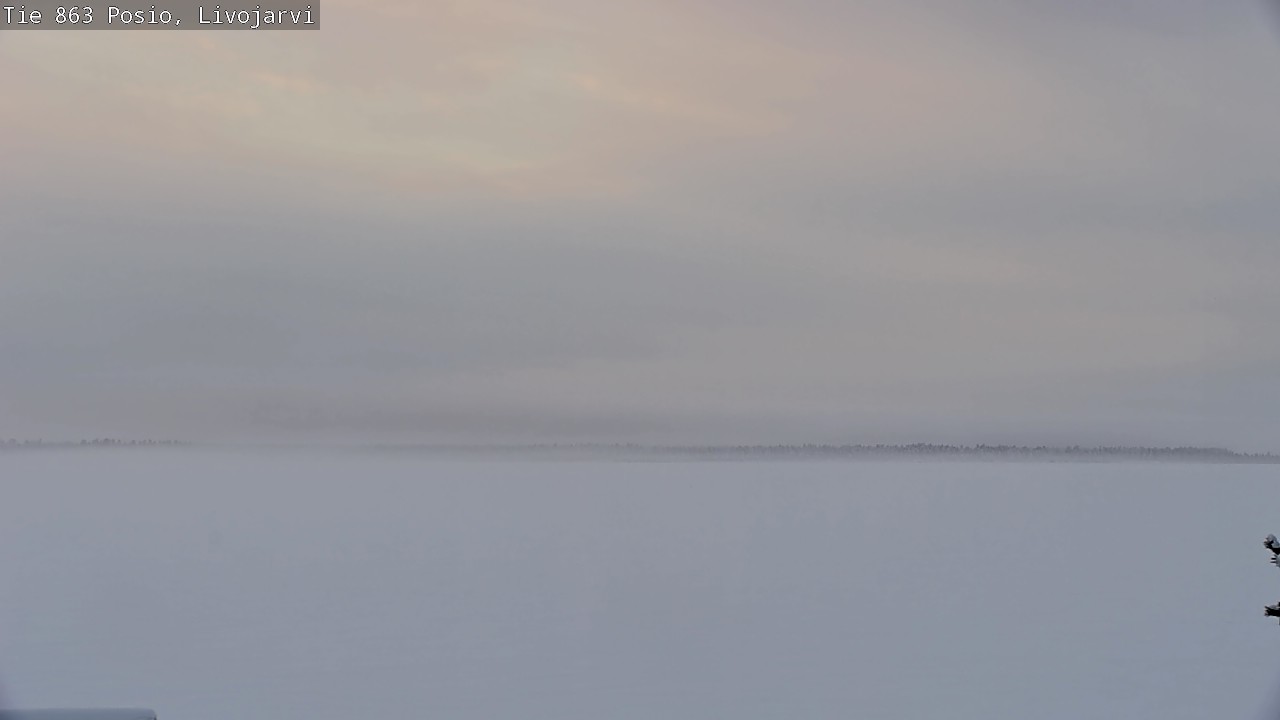 Weather Camera Image Väg 863 Livojärvi, Posio, Lappi