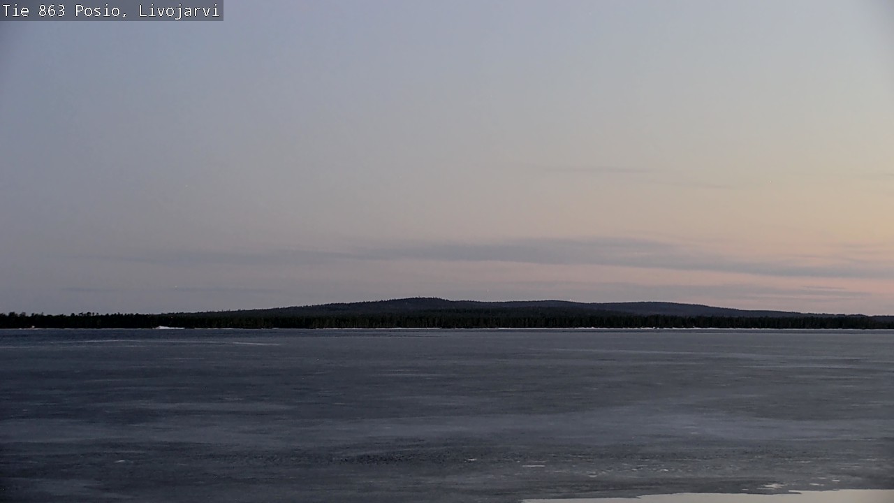 Weather Camera Image Väg 863 Livojärvi, Posio, Lappi