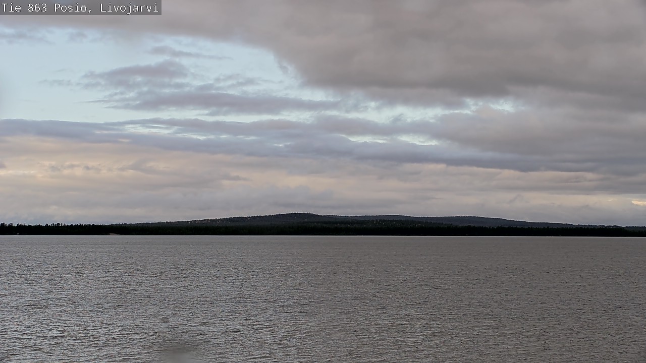 Weather Camera Image Väg 863 Livojärvi, Posio, Lappi