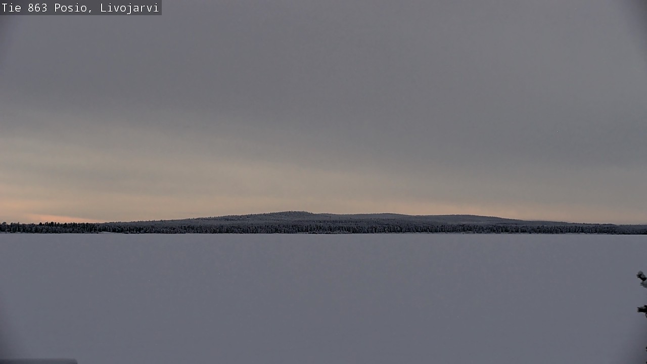 Weather Camera Image Road 863 Livojärvi, Posio, Lappi