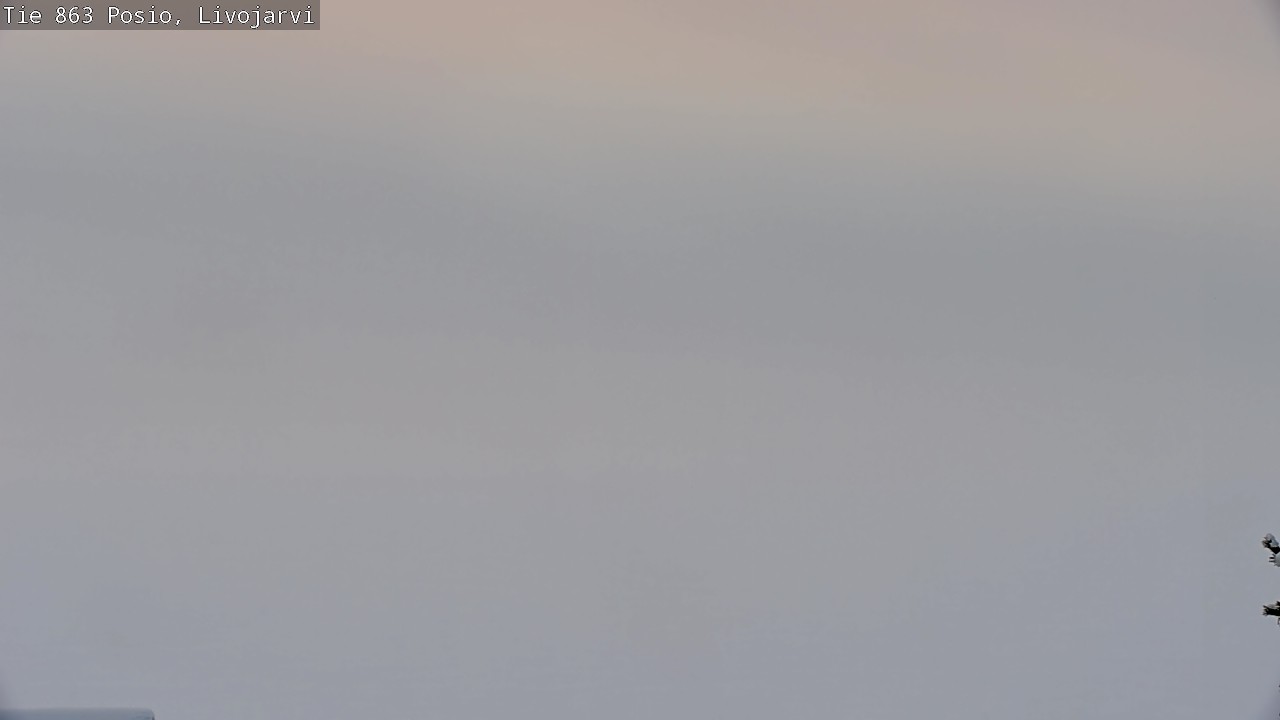 Weather Camera Image Väg 863 Livojärvi, Posio, Lappi