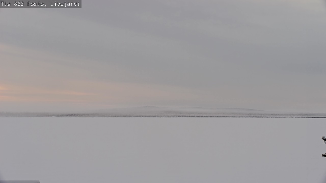Weather Camera Image Väg 863 Livojärvi, Posio, Lappi