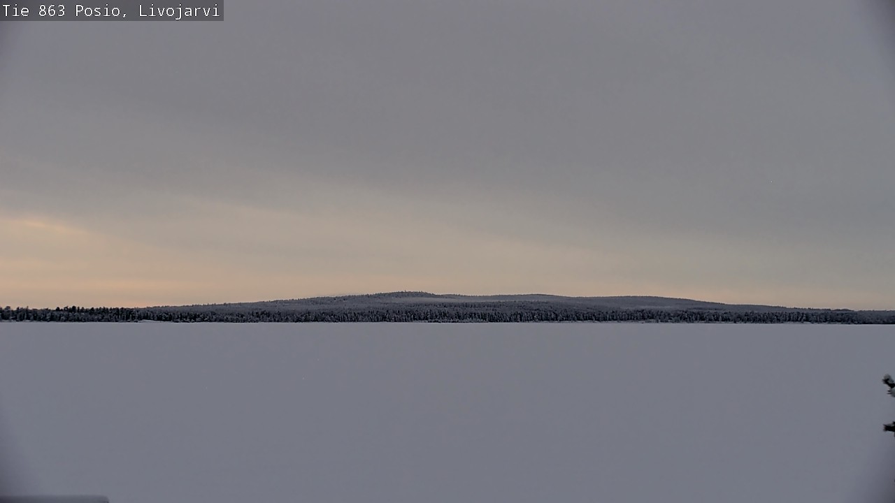 Weather Camera Image Road 863 Livojärvi, Posio, Lappi