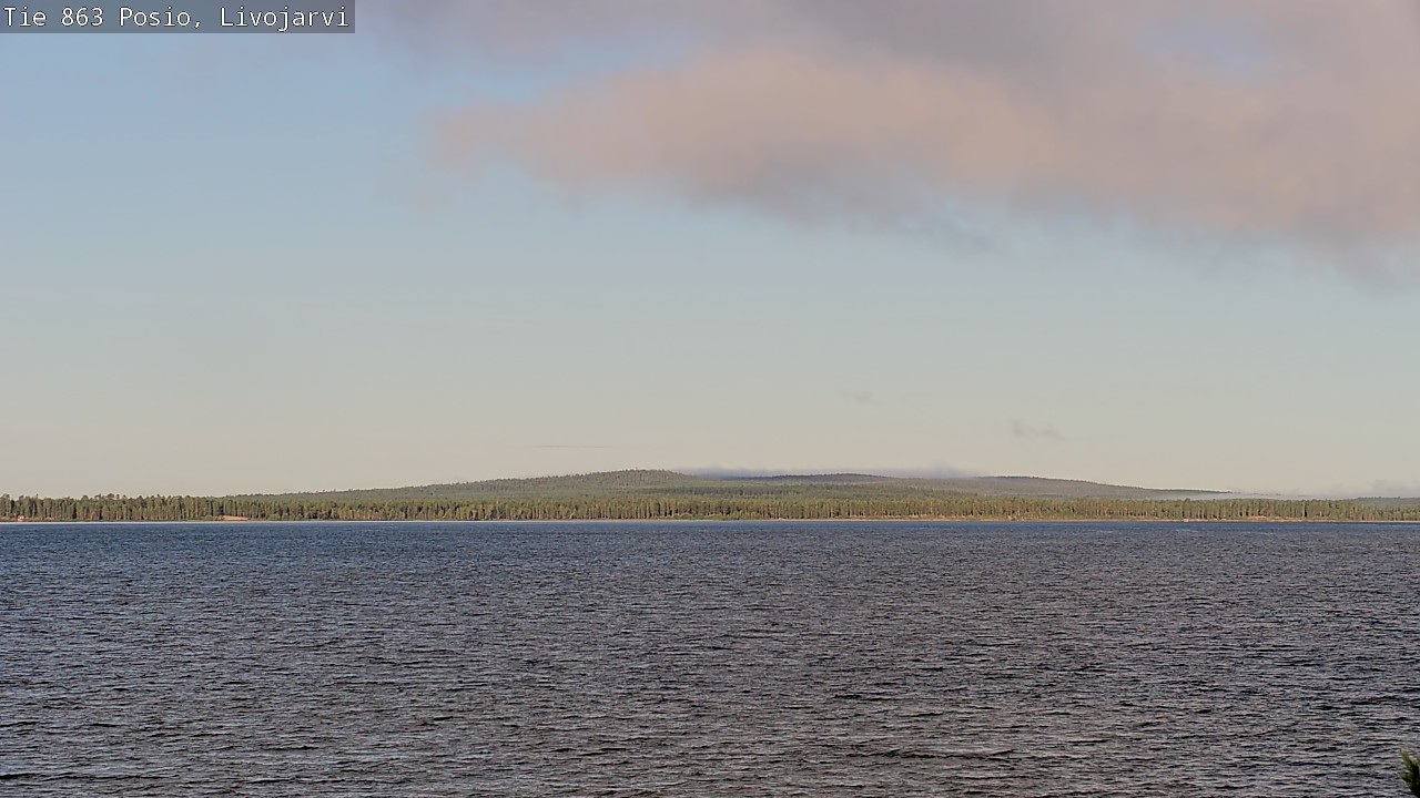 Weather Camera Image Road 863 Livojärvi, Posio, Lappi