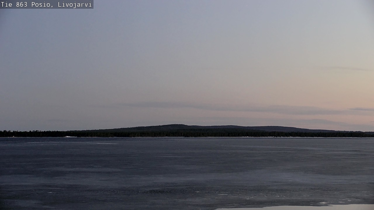 Weather Camera Image Väg 863 Livojärvi, Posio, Lappi