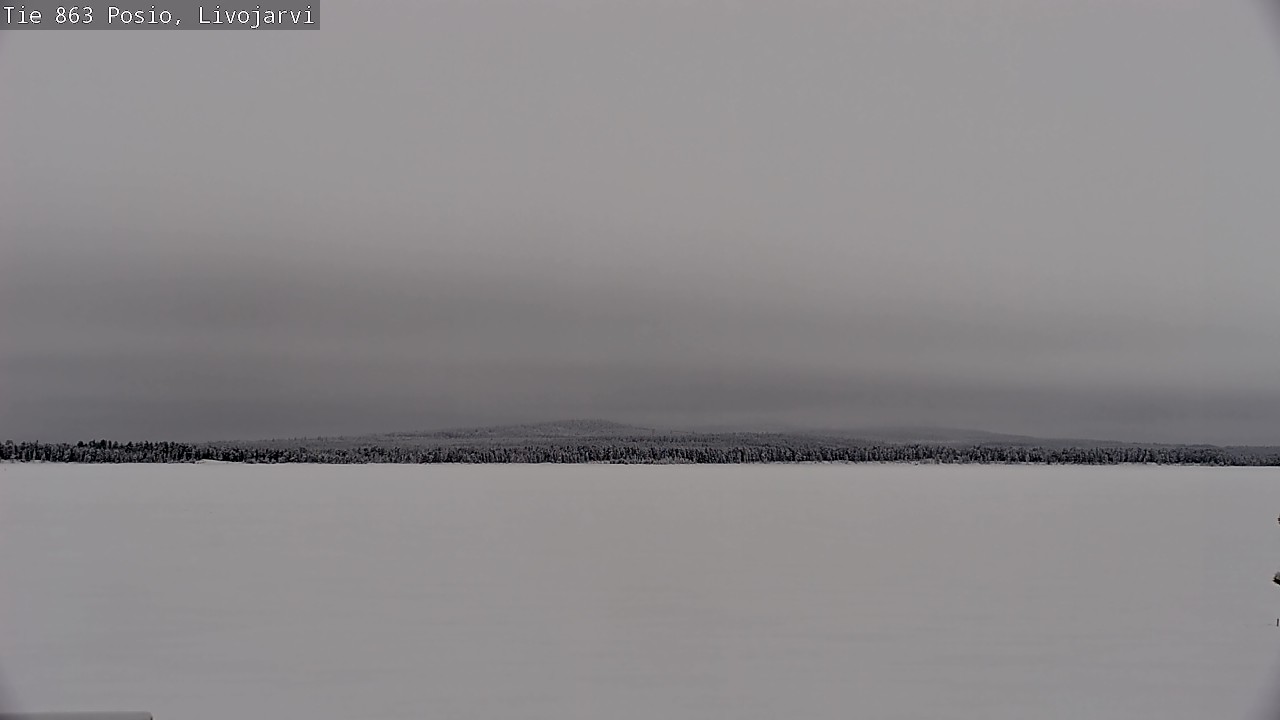 Weather Camera Image Road 863 Livojärvi, Posio, Lappi