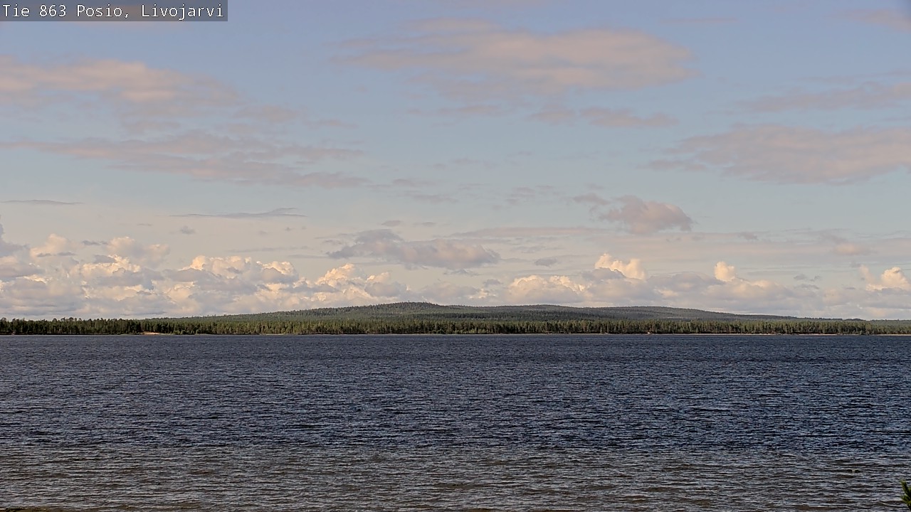 Weather Camera Image Road 863 Livojärvi, Posio, Lappi