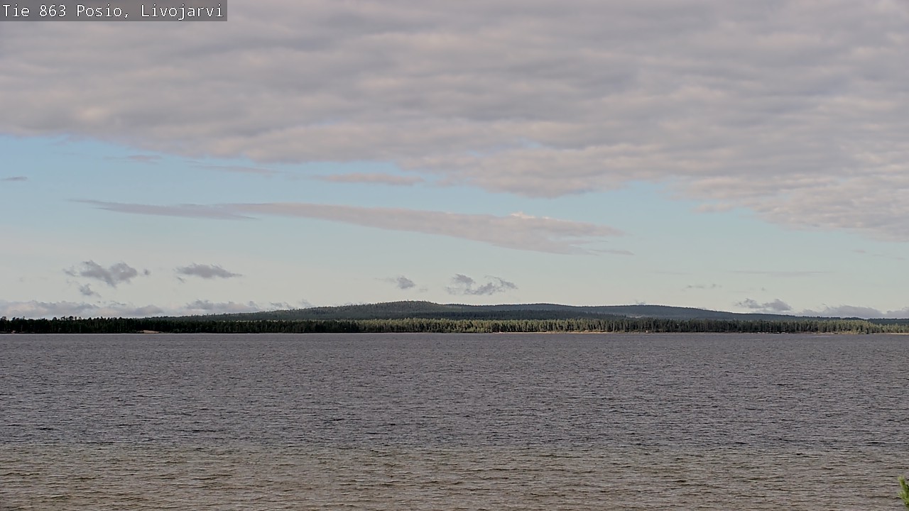 Weather Camera Image Road 863 Livojärvi, Posio, Lappi